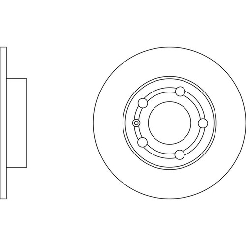 Brake discs solid for vw - 2x,
