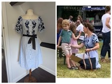 Zara Light Blue Embroidered