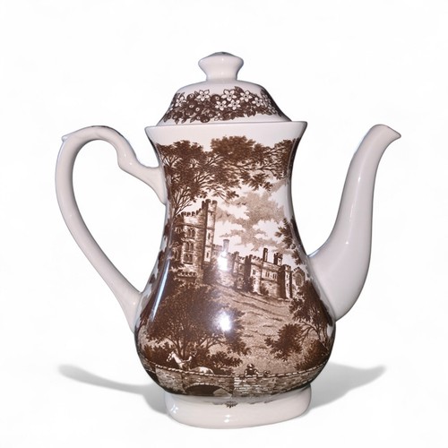 Tea coffee pot brown vintage - tea,