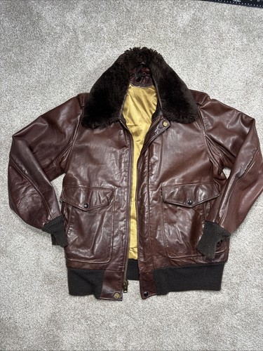 Vtg leathercraft schott flight - leathercraft,