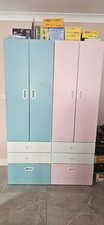 2 ikea wardrobe SMASTAD/ PLATSA Blue and Pink 