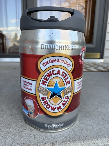 Empty newcastle brown ale beer - brown,