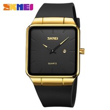 SKMEI Men's Watch Waterproof Quartz Luxury Business Casual Wristwatch Black&Gold
