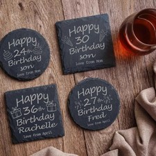 Customised Slate Coaster with
