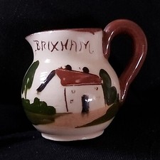 Watcombe Pottery Old Cottage Motto Cream  Jug "Straight From The Cow" BRIXHAM 