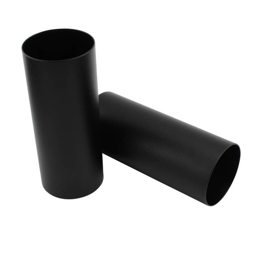 Black front fork tube cover - black,