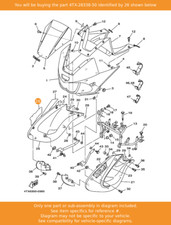 YAMAHA Emblem, 4TX-28338-50