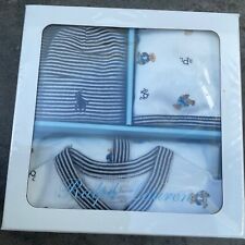 New Ralph Lauren Baby Boys Coverall Babygrow Bnwt gift box rrp £115