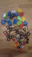 spare tomy hasbro ripcords & holders for beyblade spinner toys bundle lot 2010