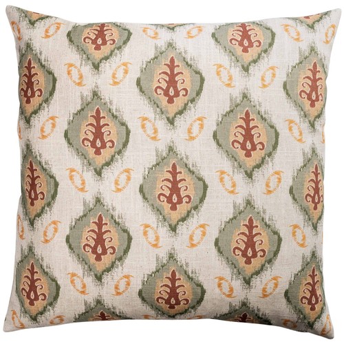 Saffron motif linen - saffron,