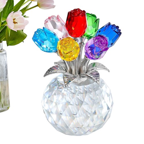 Crystal colorful rose - colorful,