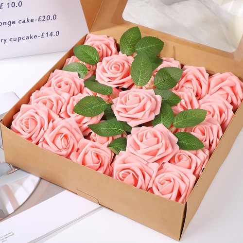 25pcs artificial foam rose - 25pcs,