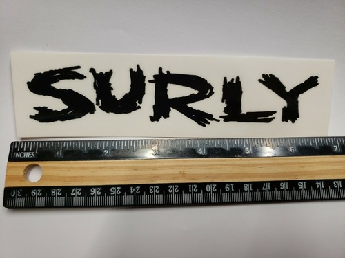 Surly bikes black letters - -,