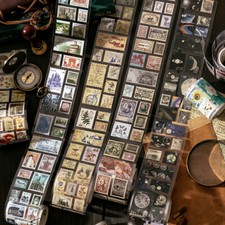 Vintage Natural Stamps Washi