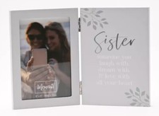 Sister hinged photo frame from Moments, gift for her, memorial gift, birthday