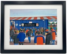 Aldershot, Recreation Ground.  Town Football Club  FC Art Print. 14" x 11" Frame