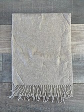 UNIQLO Beige 100% Cashmere Rectangle Scarf One Size