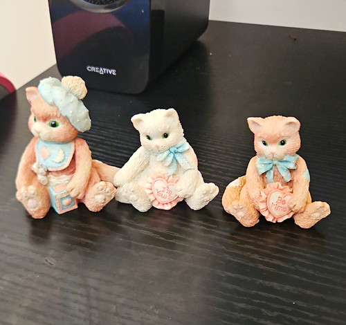 Enesco ceramic cat - enesco,