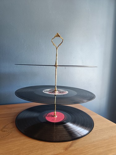 Handmade upcycled tier vinyl - 3,