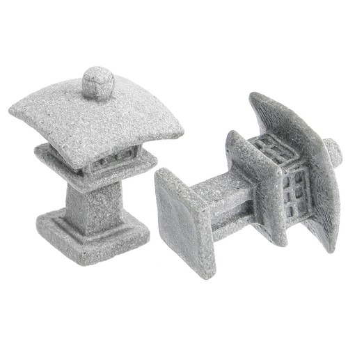 Grey sandstone mini pagoda - grey,