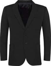 Boys Banner-Viscount Two-Button Long Fit Black School Blazer/34" - New with Tags