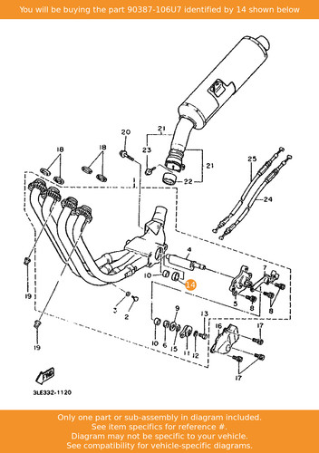 Yamaha collar 90387 - collar,, oem