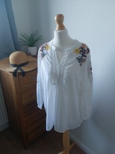 Womens 100% Cotton Blouse Top