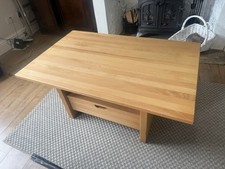 Solid beech wood Height Adjustable Coffee Dining Table