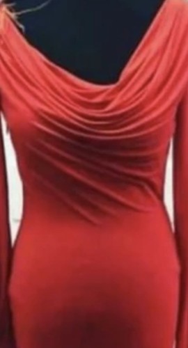 Long dress drapped - long,