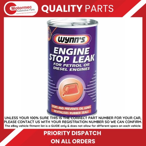 Wynns engine stop leak - leak, stops