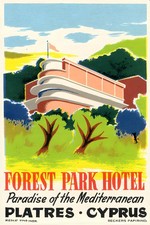 Vintage Cyprus 1940s Poster -