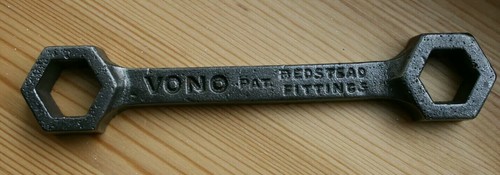 Antique bed wrench - spanner, old