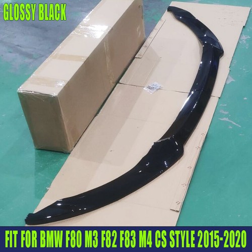 Gloss black style front lip - front,