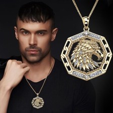 Gold Tone Eagle Bird Spirit