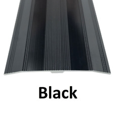 Black Extra Wide Carpet Cover Strip 61mm Width Door Bar Threshold 0.9m (3ft)