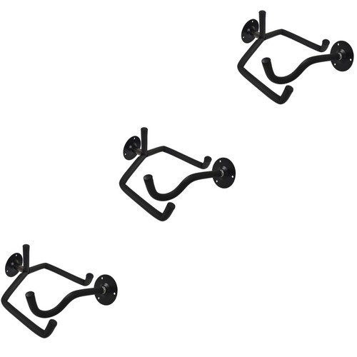 Black iron guitar wall mount - guitar,