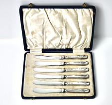 Antique Sterling Silver Butter Knife Set by William Yates 1916 Sheffield