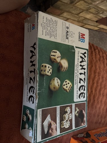 Vintage games yahtzee 1982 - mb,