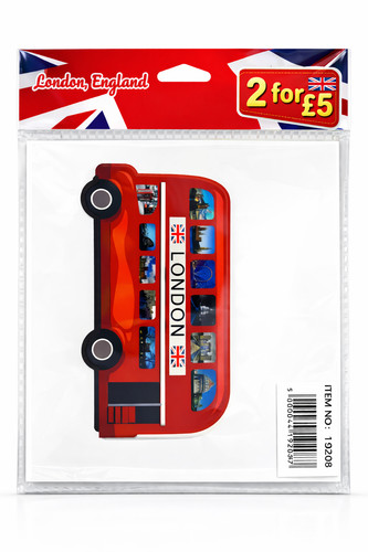 London red bus sticker - red, –