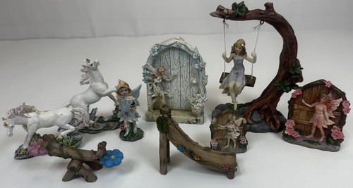 Vintage fairy and - and, unicorn