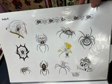 Crowe tattoo flash sheet - crowe,