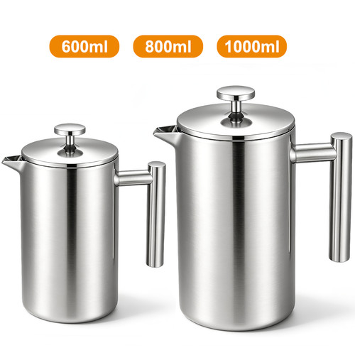French press stainless steel - french,