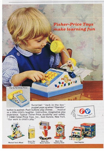 1968 fisher price pop pal - fisher,