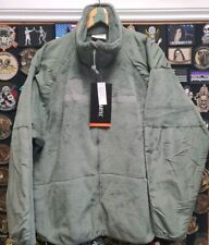 New US ARMY USAF Cold Weather Thermal Polartec Fleece Zip Jacket  Large Reg LR L