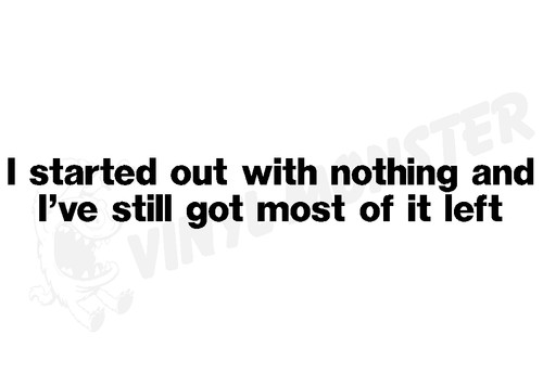 Started out with - started,