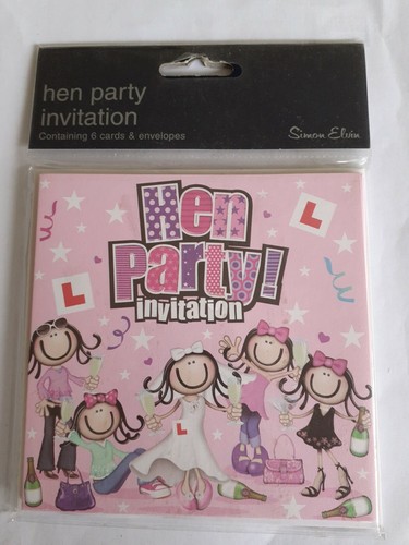Hen party invitations 6 - hen, pk