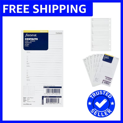 Compact white address book - white,