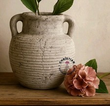 Rustic Grey Stone Look Vase
