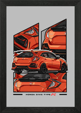 honda civic type r orange