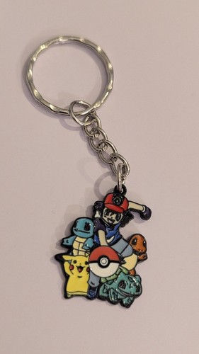 Pokémon enamel keyring - go,
